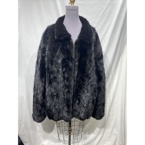 ranch mink paws jacket reversible (32501)